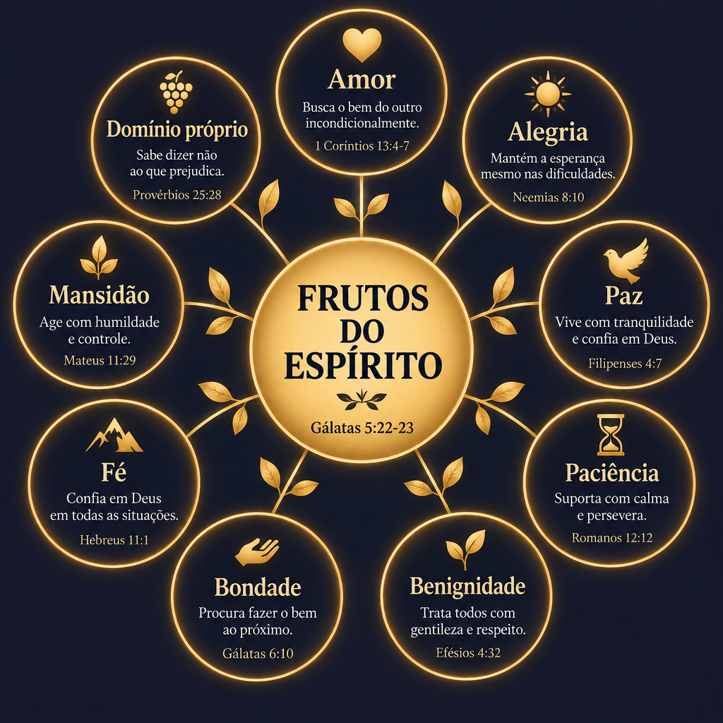 Mapa mental dos Frutos do Espírito